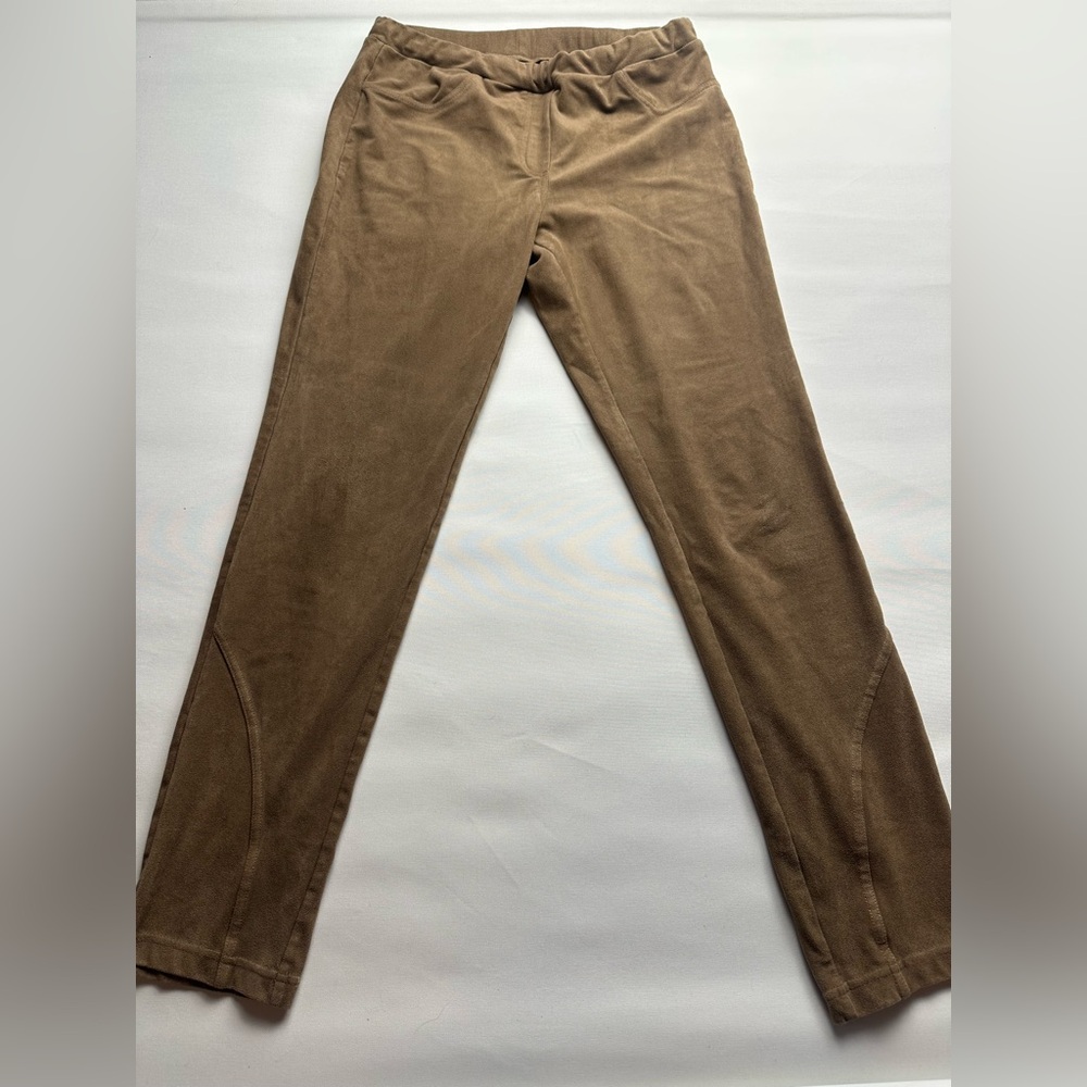 Tribal brand soft stretchy tan pants. Feels like soft suede. Size S
